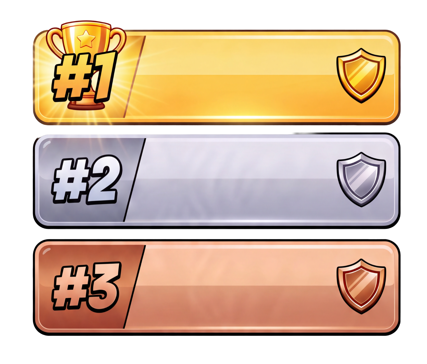 Top 3 rankings