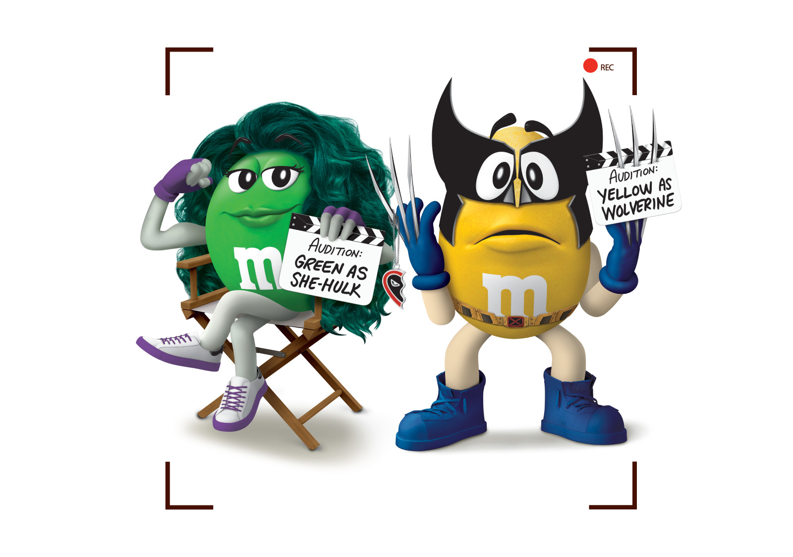 M&M'S hero and villain